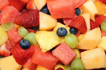 Fresh Fruit Salad Background Image
