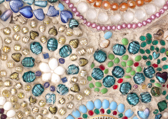 scrap of bowls used for decorative walls