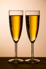 Two champagne glass