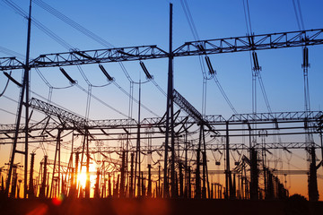 Substation silhouette