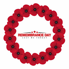 poppy flower Remembrance Day white background