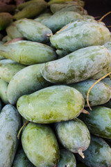 Mangifera indica, fresh mangos.