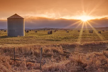 Foto op Plexiglas Sun Burst Prairie Sunset © Kerry Snelson