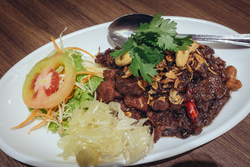 Stir Fried Pork with Shrimp Paste