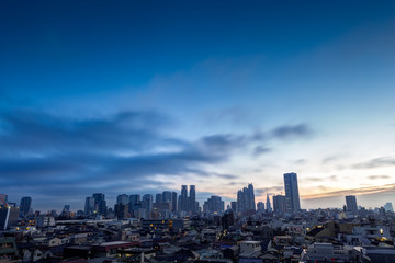 Obraz premium Tokio, Shinjuku, świt