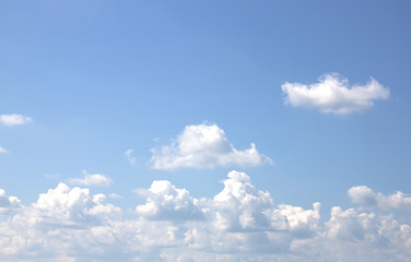 blue sky background.