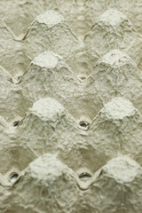 Close up egg carton or egg tray