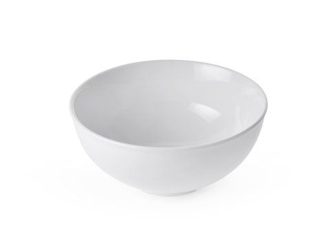 white bowl on white background