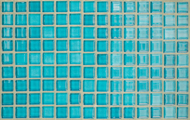 Fototapeta premium wall and floor mosaic tiles in azure green