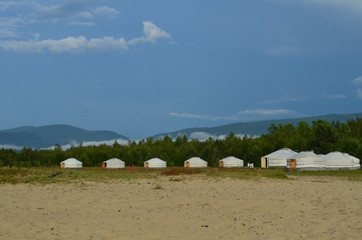 The house of nomads - yurta.   