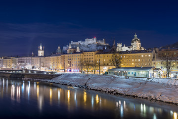 Salzburg at night