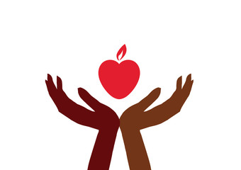 two hands and a warm heart