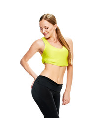 Fototapeta premium Woman with beautiful body after diet