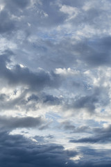 white cloudy and blue sky for weather background