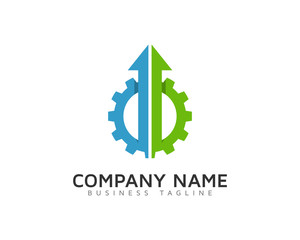 Gear Up Logo Design Template