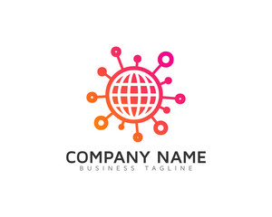 Global Share Logo Design Template