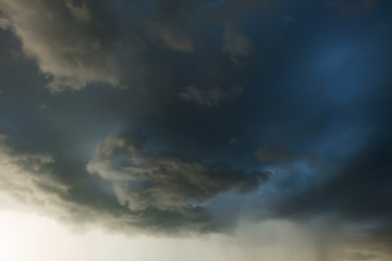 heavy rain storm clouds, thunderstorm dramatic sky