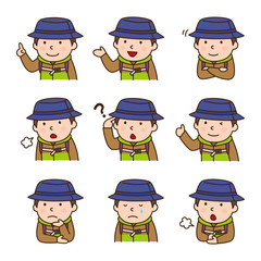 表情_ レジャー　男の子