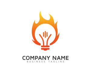 Hot Mind Idea Logo Design Template