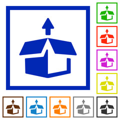 Unpack framed flat icons