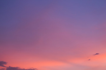 twilight sky background, blue sunset sky with cloud