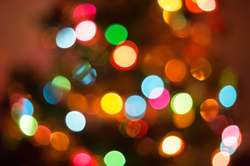 Obraz premium christmas background, image blur bokeh defocused lights