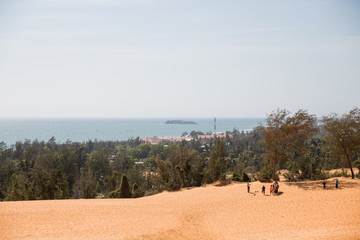 Rote Sanddünen in Mui Ne in Vietnam