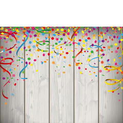 Carnival Confetti Ribbons Banner