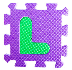 Alphabet jigsaw toy piece