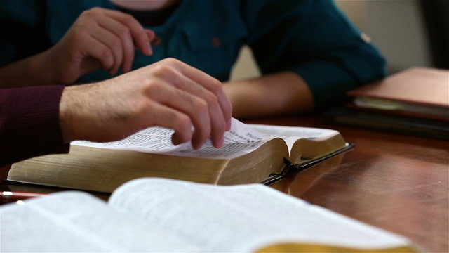 Couple Reading The Bible Together