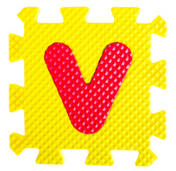 Alphabet jigsaw toy piece