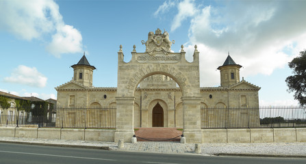 Fototapeta na wymiar Bordeaux Saint-estephe Cos Estournell