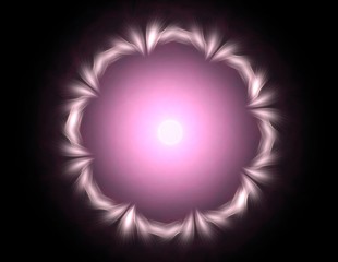 Abstract fractal wreckage, digital artwork for creative graphic design