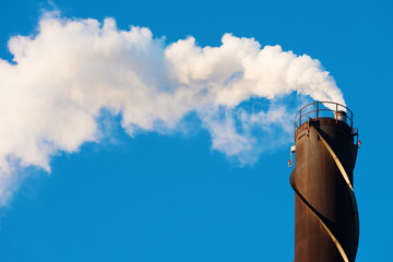 Smoke from chimney