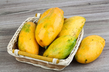 Ripe yellow mango