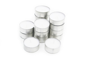 piccole candele bianche