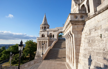 Obraz premium Fisherman Bastion on the Buda Castle hill in Budapest, Hungary