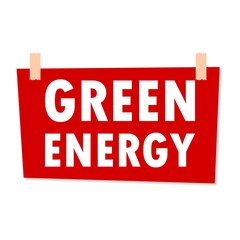 Green Energy Sign - illustration