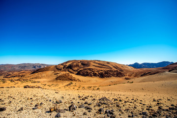 Volcanic landscape on Teide 