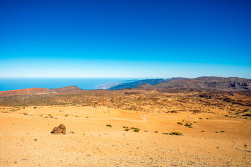 Volcanic landscape on Teide 