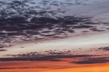 Obraz premium Clouds in the sky at morning twilight