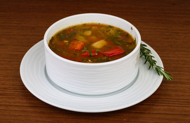 Caucasian soup - chanakhi