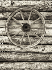 Fototapeta na wymiar wagon wheel