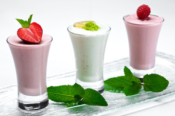 exquisite yogurt mousse dessert, smart food for business meetings