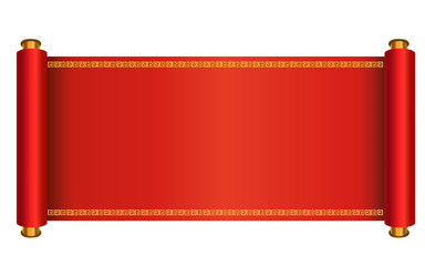 Oriental scroll vector