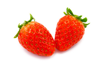 Strawberries berry isolated on white background