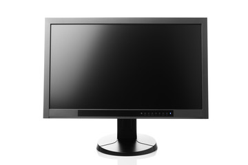 professional graphic monitor isolated on white