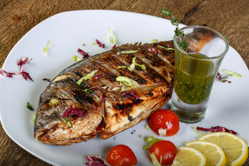 Grilled dorado
