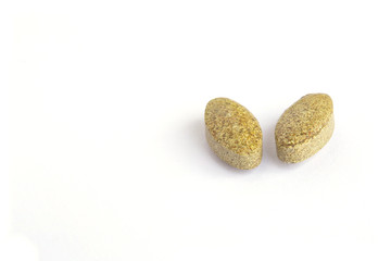 Herbal tablets.Closeup