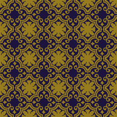 Elegant antique background image of spiral round curve pattern.
